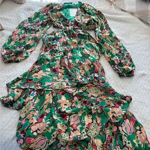 A.L.C. Multicolor Floral Dress